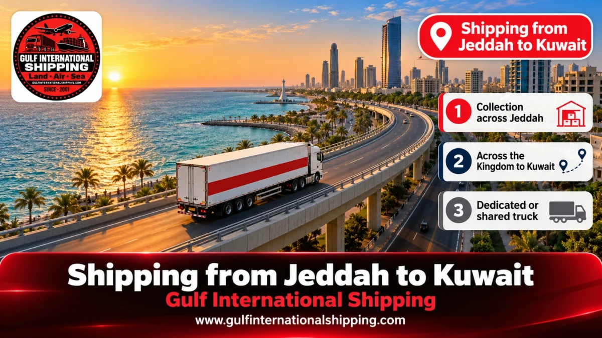 Shipping from Jeddah to Kuwait