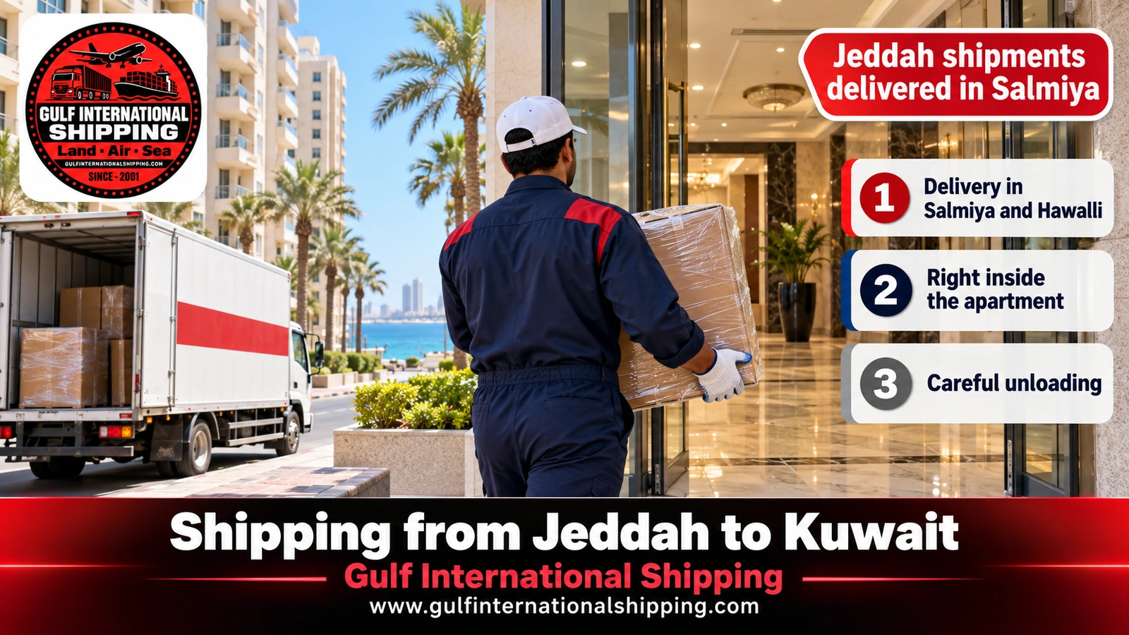 Jeddah shipments delivered in Salmiya