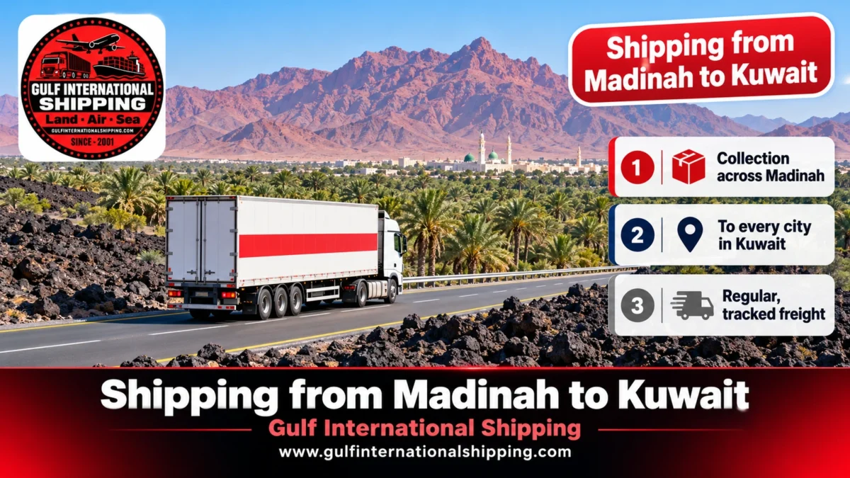 Shipping from Madinah to Kuwait