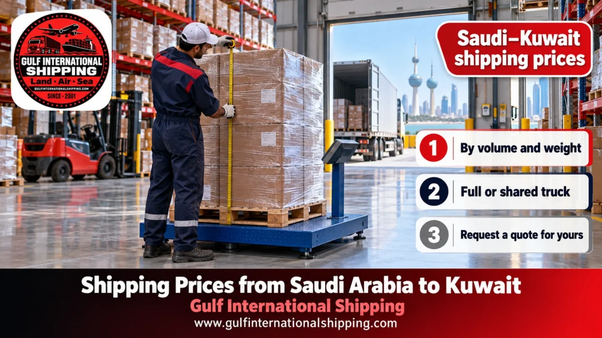 Saudi–Kuwait shipping prices