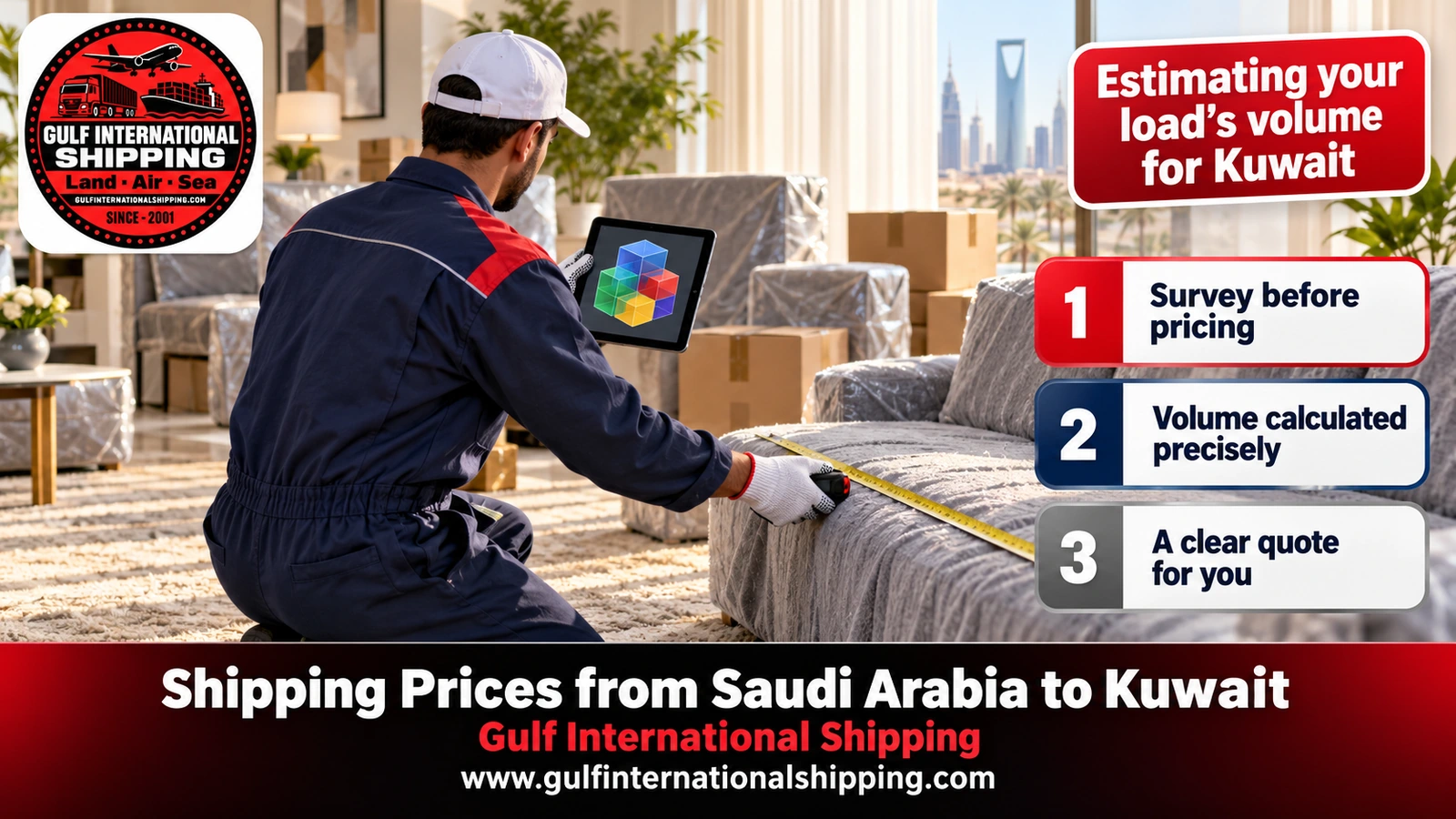 Estimating your load’s volume for Kuwait