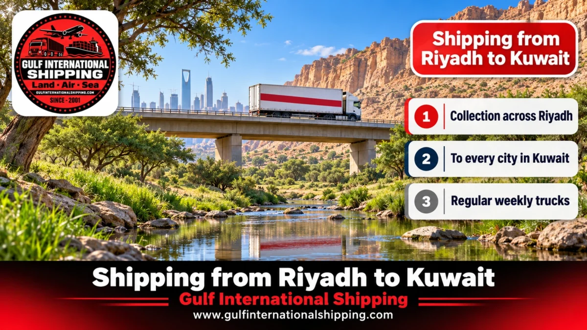 Shipping from Riyadh to Kuwait