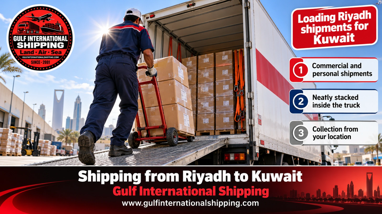 Loading Riyadh shipments for Kuwait