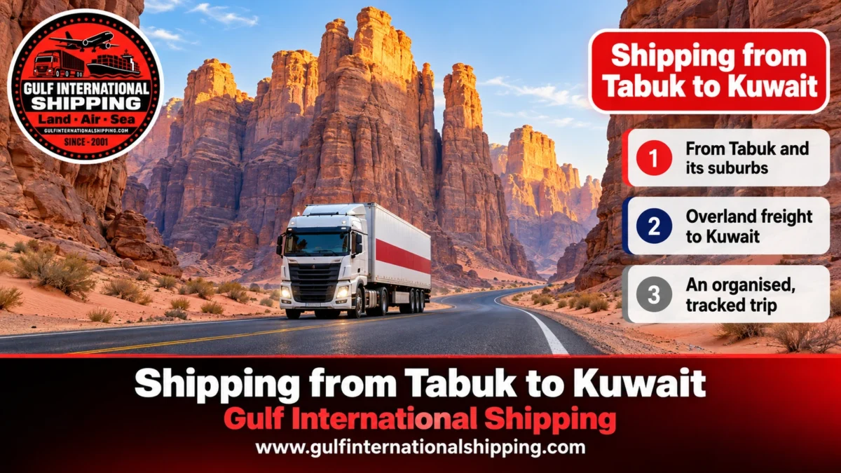 Shipping from Tabuk to Kuwait