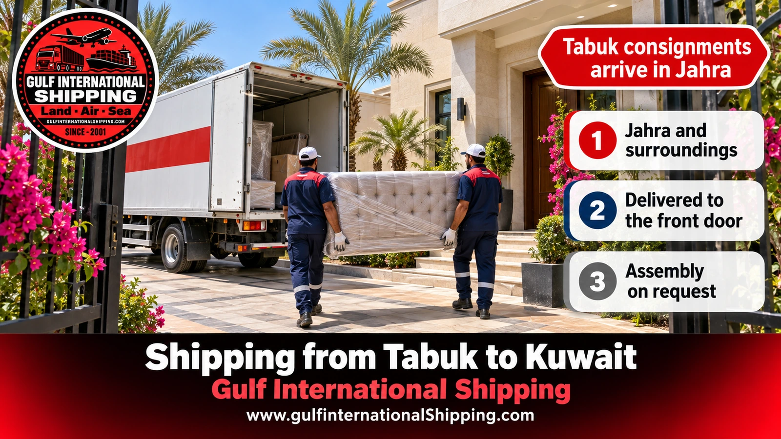 Tabuk consignments arrive in Jahra