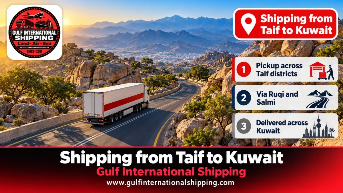 Shipping from Taif to Kuwait