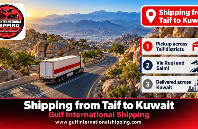 Shipping Company from Taif to Kuwait Single Items & Car Shipping