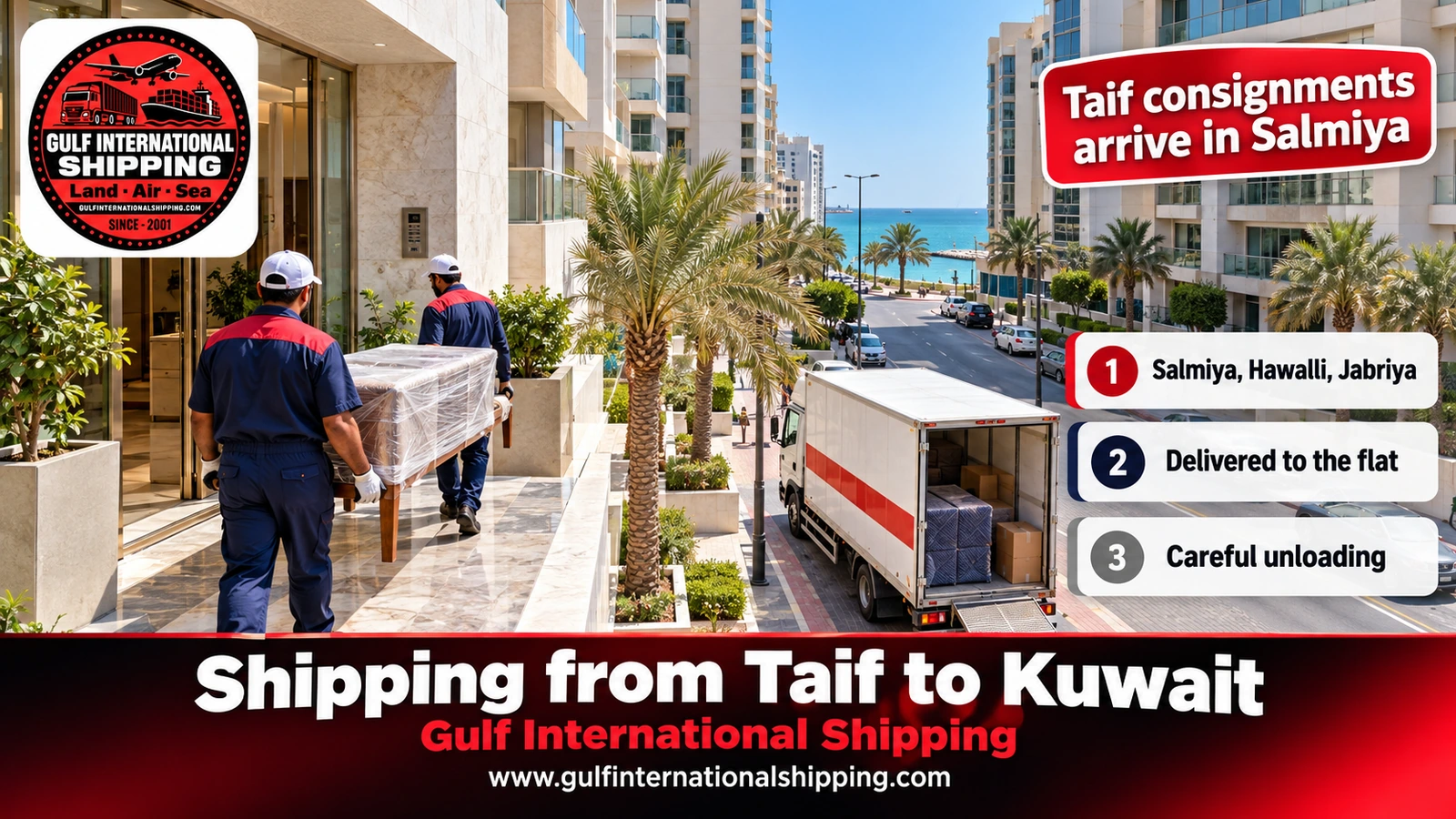 Taif consignments arrive in Salmiya