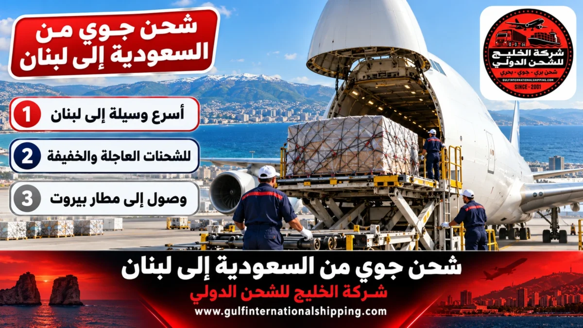 شحن جوي من السعودية إلى لبنان