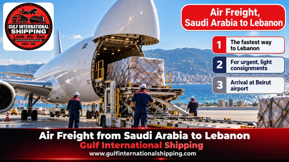Air Freight, Saudi Arabia to Lebanon