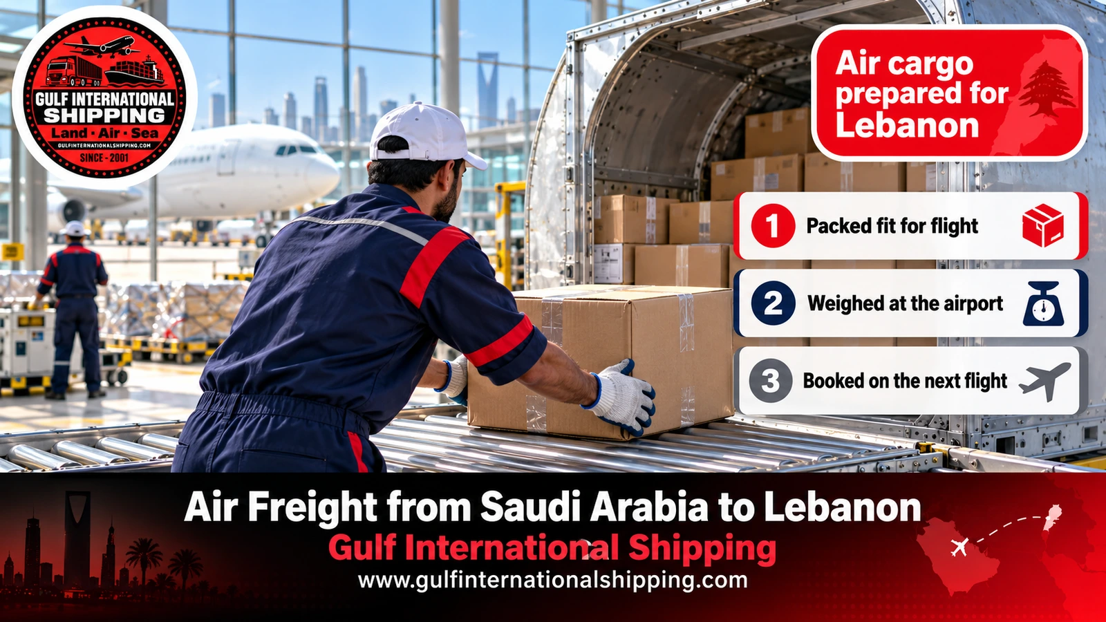 Air cargo prepared for Lebanon