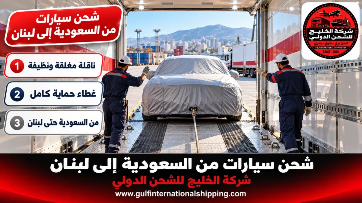 شحن سيارات من السعودية إلى لبنان