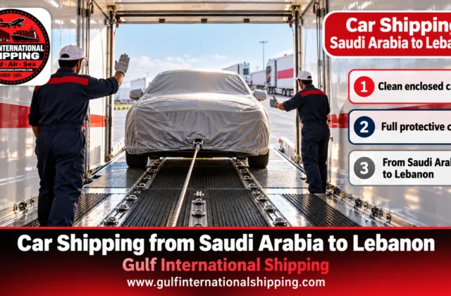 Car Shipping from Saudi Arabia to Lebanon Covered Carriers to Beirut
