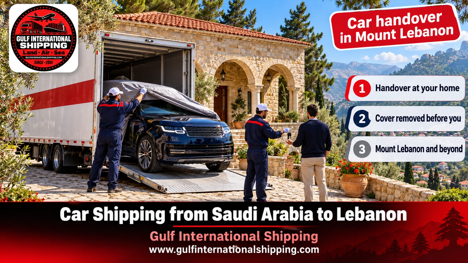 Car handover in Mount Lebanon
