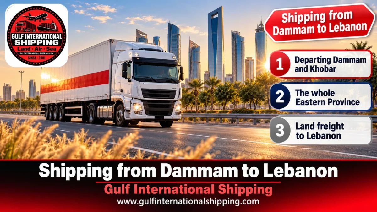 Shipping from Dammam to Lebanon