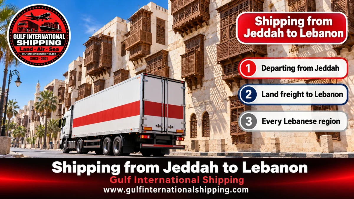 Shipping from Jeddah to Lebanon