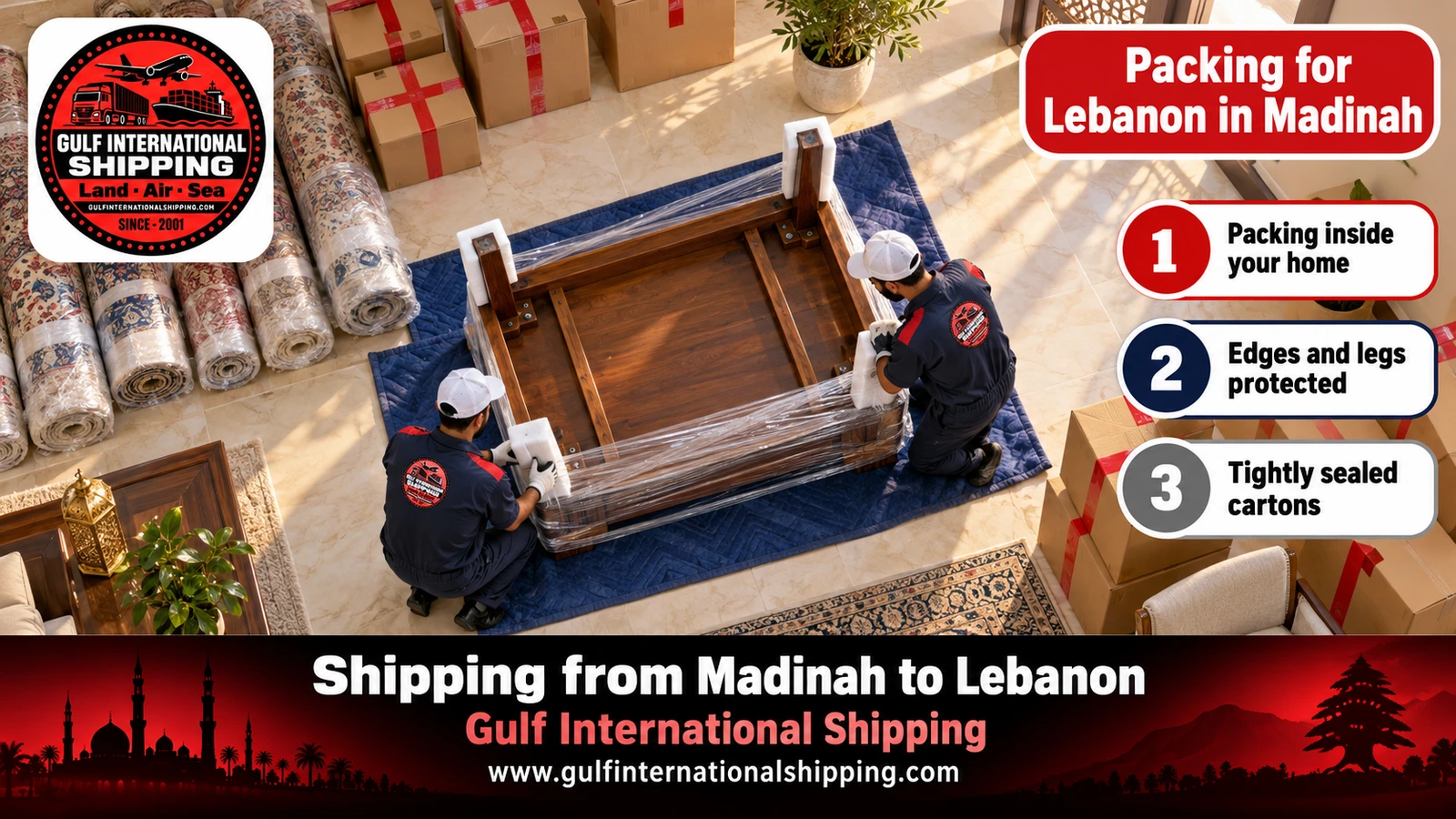 Packing for Lebanon in Madinah