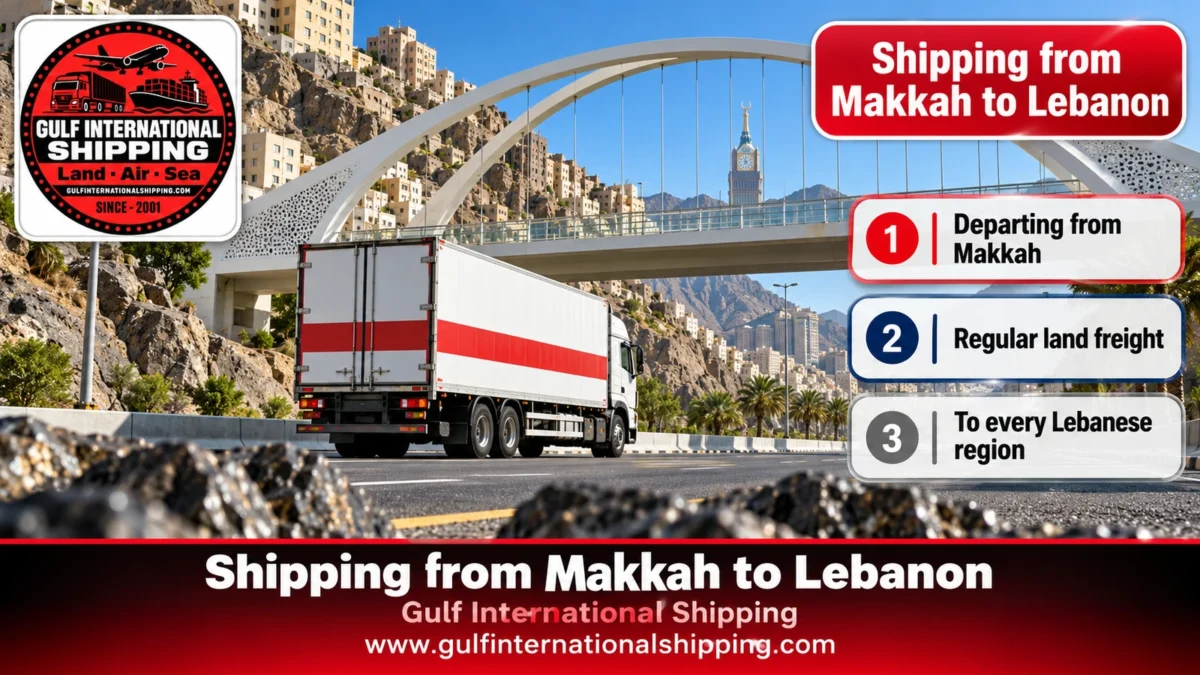 Shipping from Makkah to Lebanon