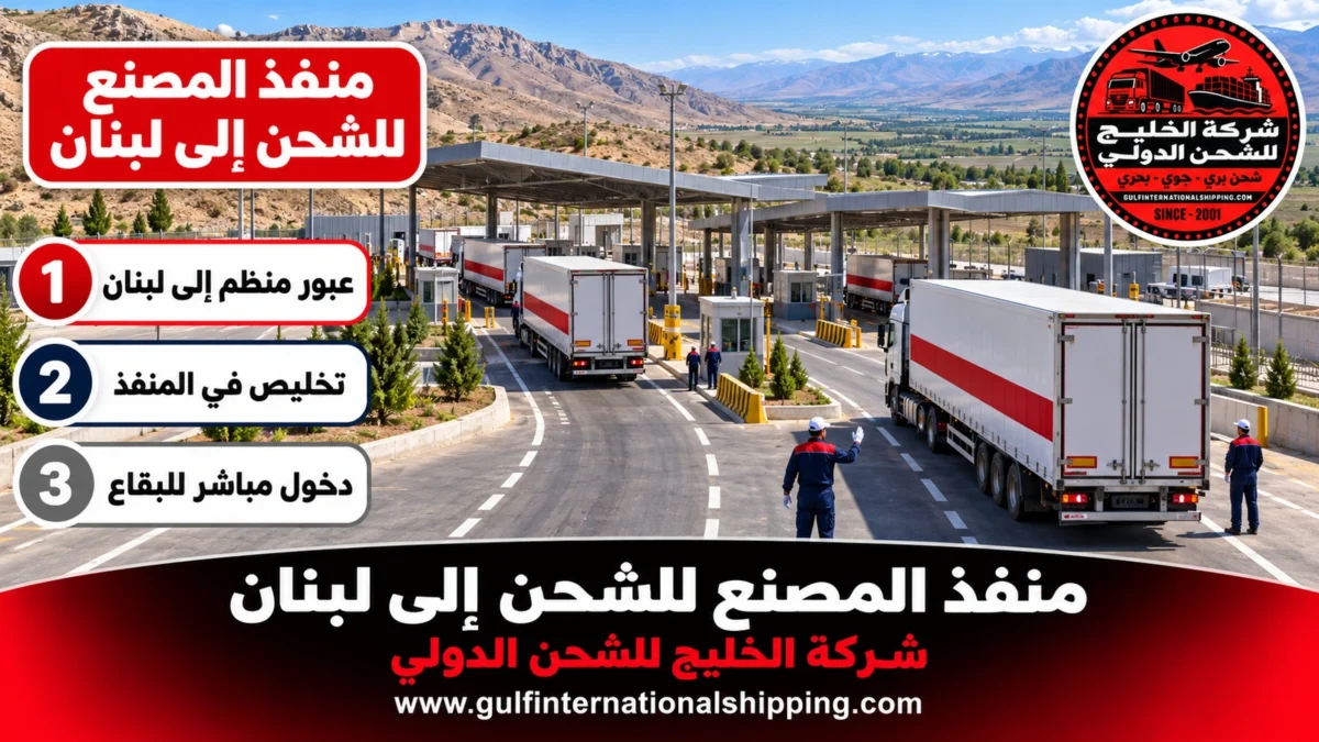 منفذ المصنع للشحن إلى لبنان