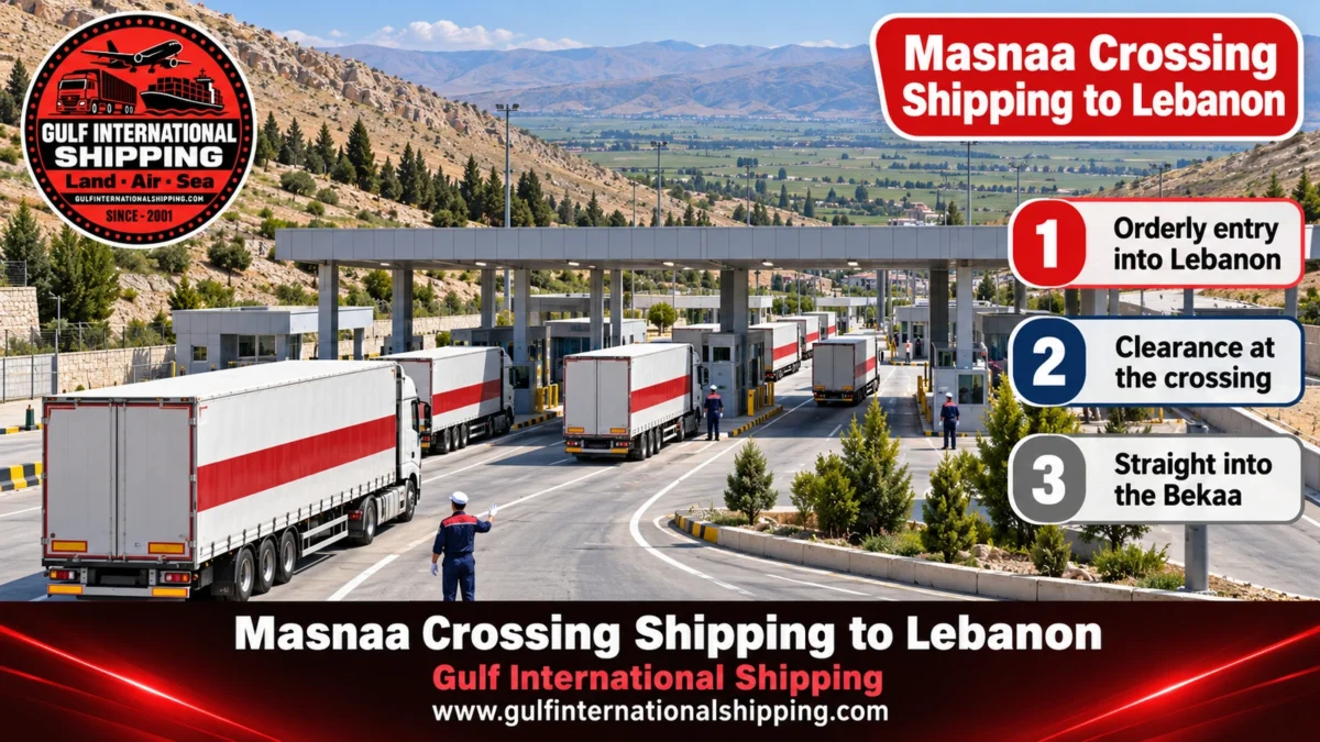 Masnaa Crossing Shipping to Lebanon