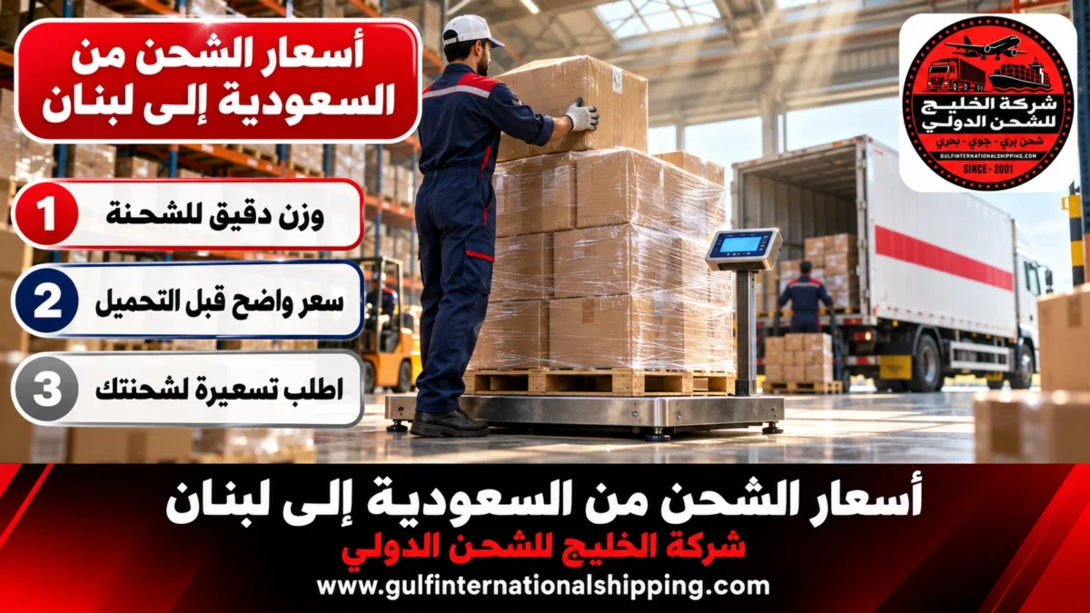 أسعار الشحن من السعودية إلى لبنان