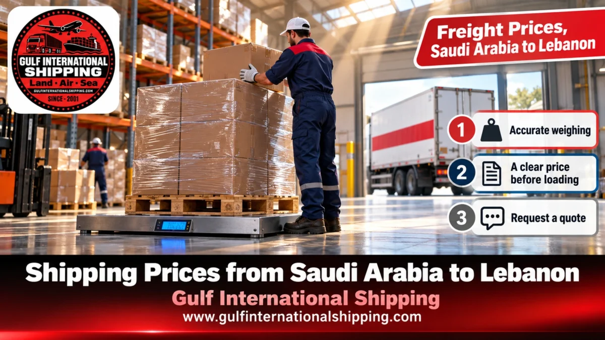 Freight Prices, Saudi Arabia to Lebanon