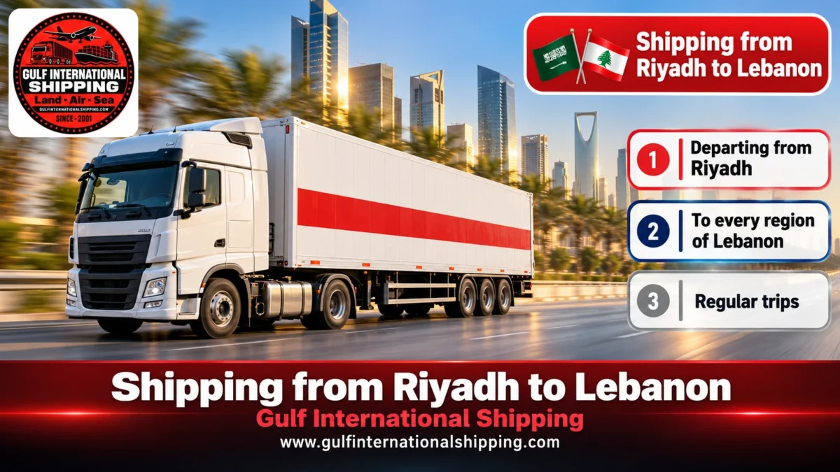 Shipping from Riyadh to Lebanon