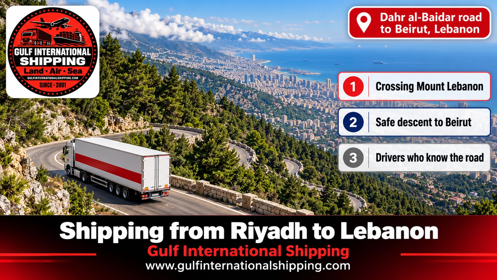 Dahr al-Baidar road to Beirut, Lebanon