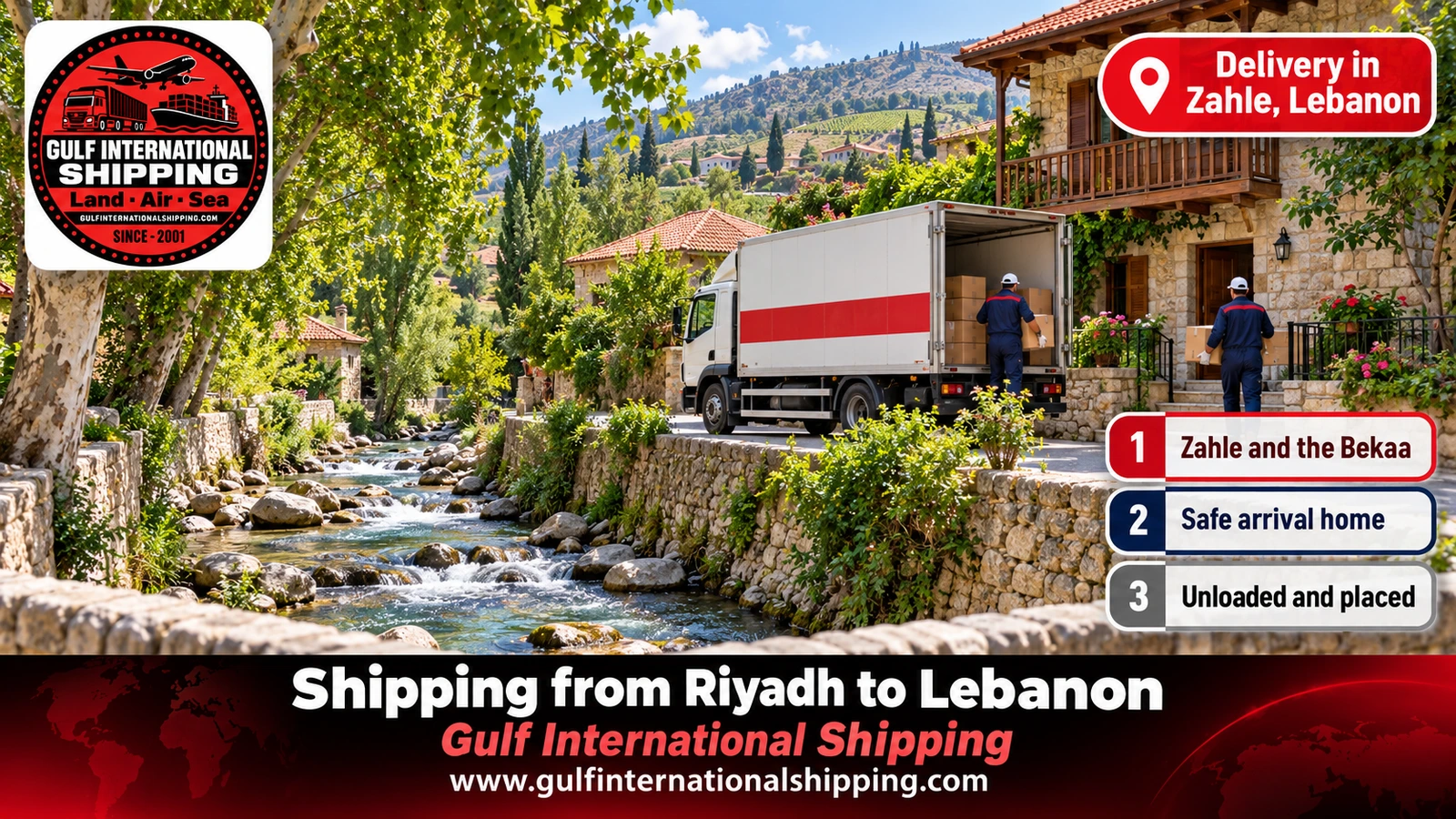 Delivery in Zahle, Lebanon
