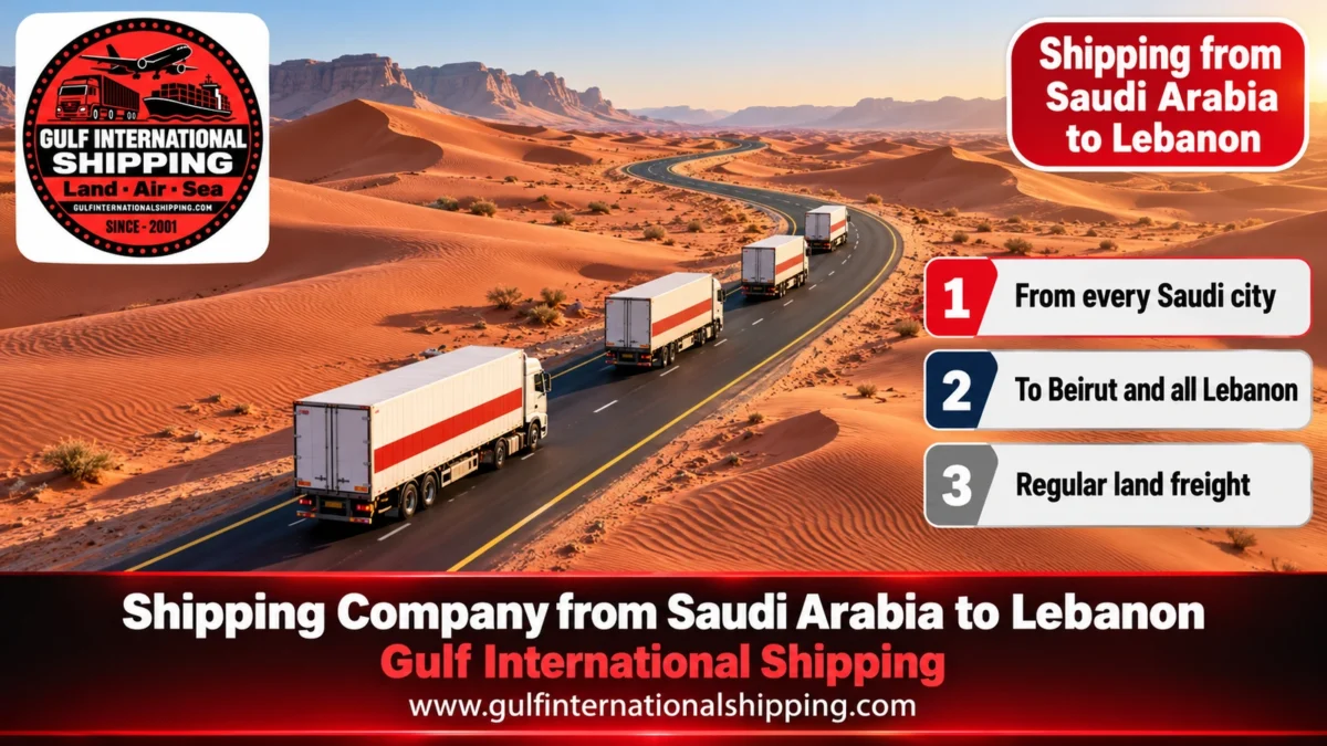 Shipping from Saudi Arabia to Lebanon