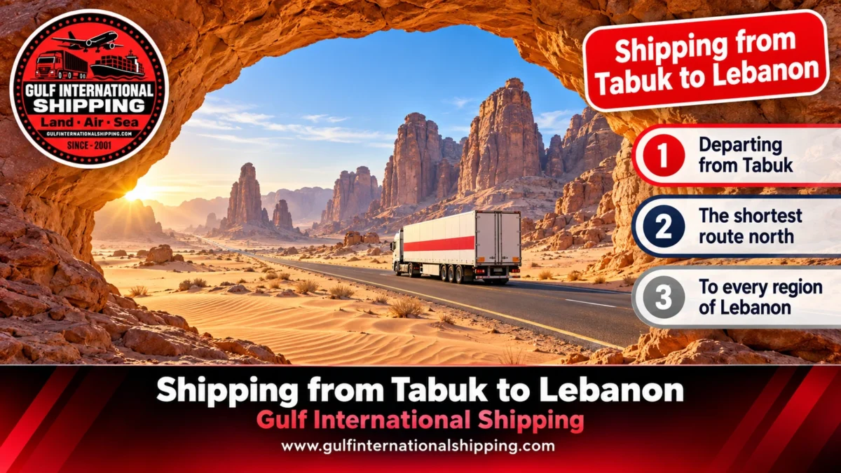 Shipping from Tabuk to Lebanon