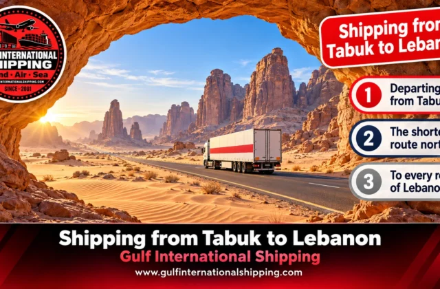 Shipping Company from Tabuk to Lebanon Shortest Road Route & Cars