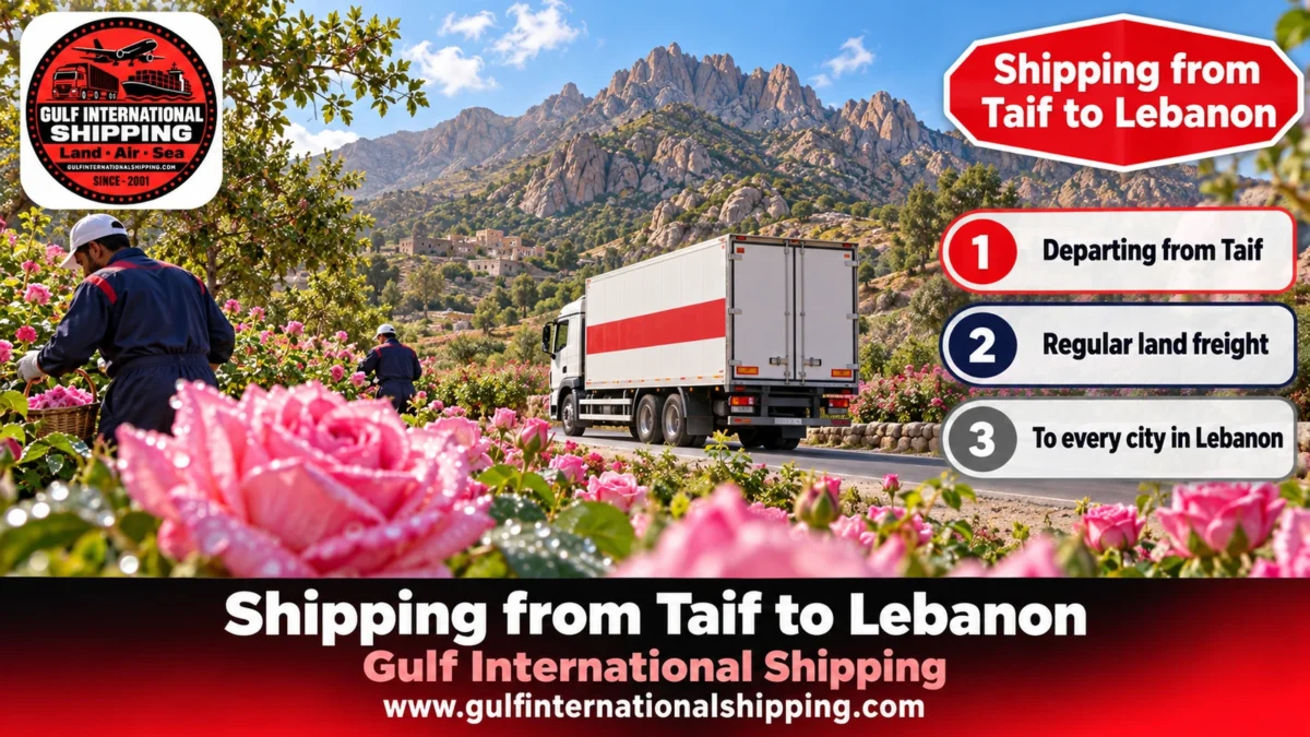 Shipping from Taif to Lebanon