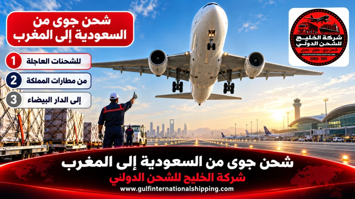 شحن جوي من السعودية إلى المغرب