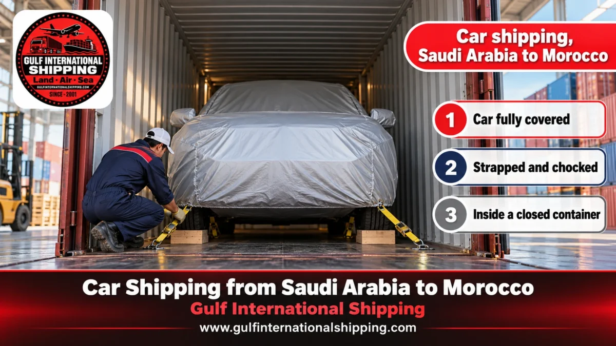 Car shipping, Saudi Arabia to Morocco
