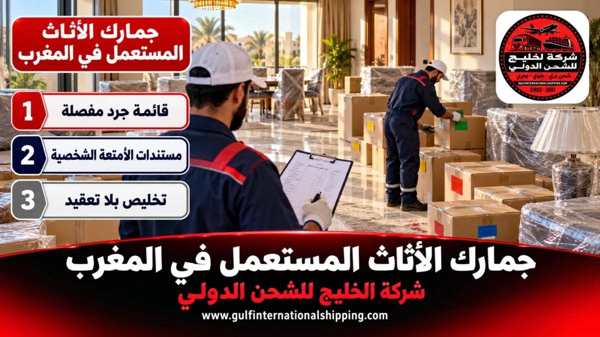 جمارك الأثاث المستعمل في المغرب