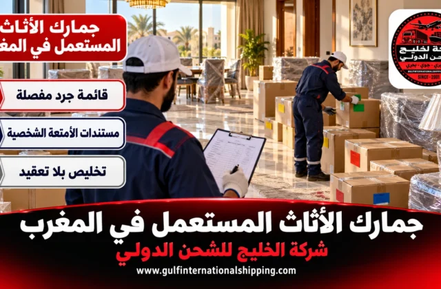 جمارك الأثاث المستعمل في المغرب ترحيل بيت العائدين وشحن سيارات