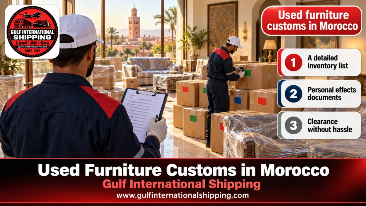 Used furniture customs in Morocco