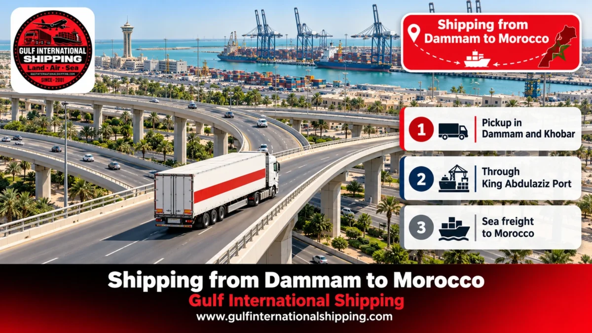 Shipping from Dammam to Morocco