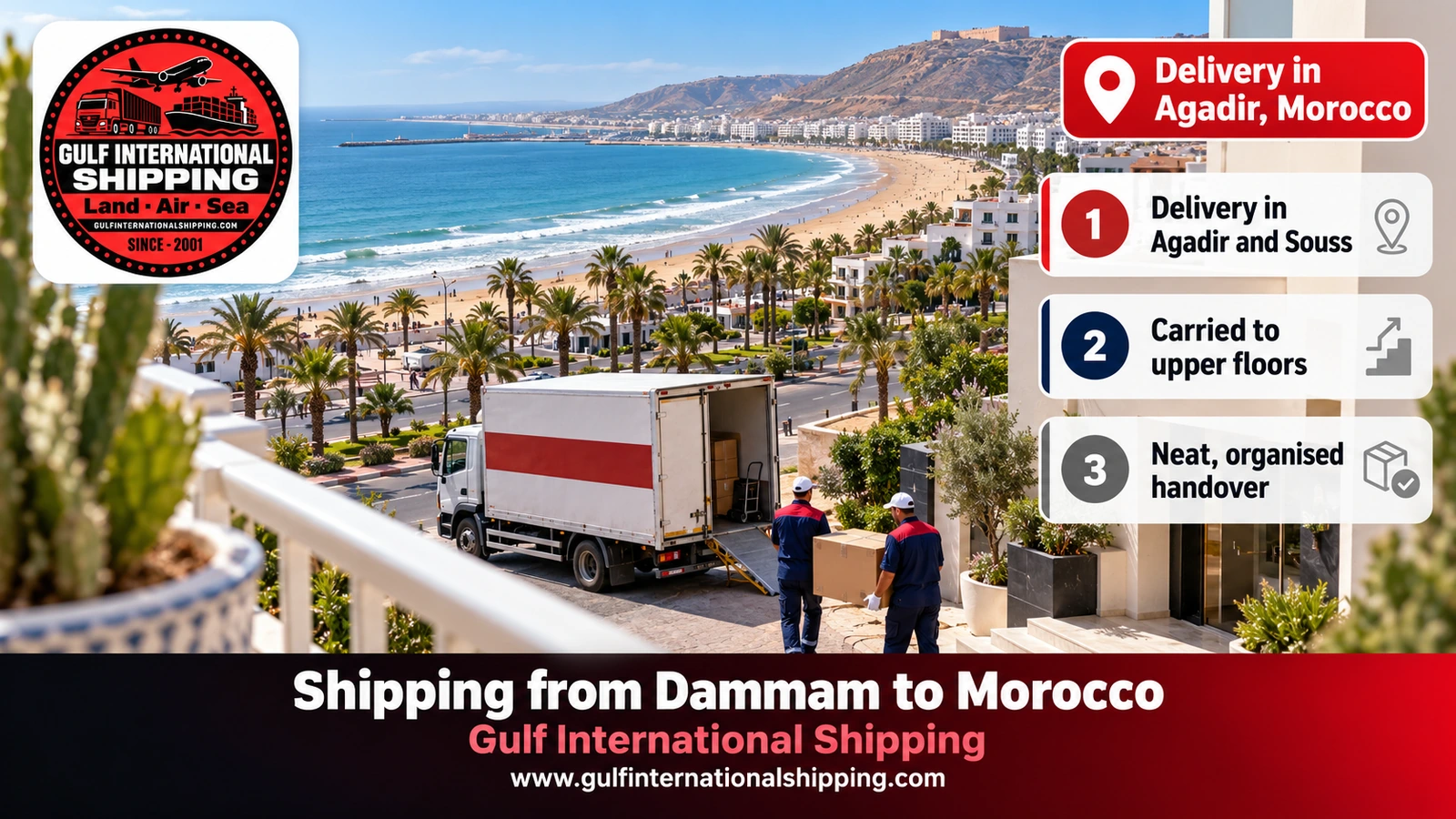 Delivery in Agadir, Morocco