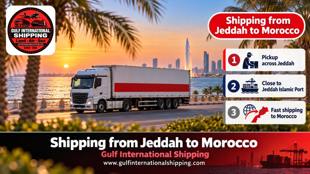 Shipping from Jeddah to Morocco
