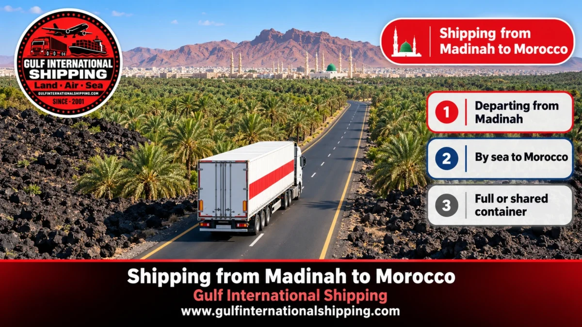 Shipping from Madinah to Morocco