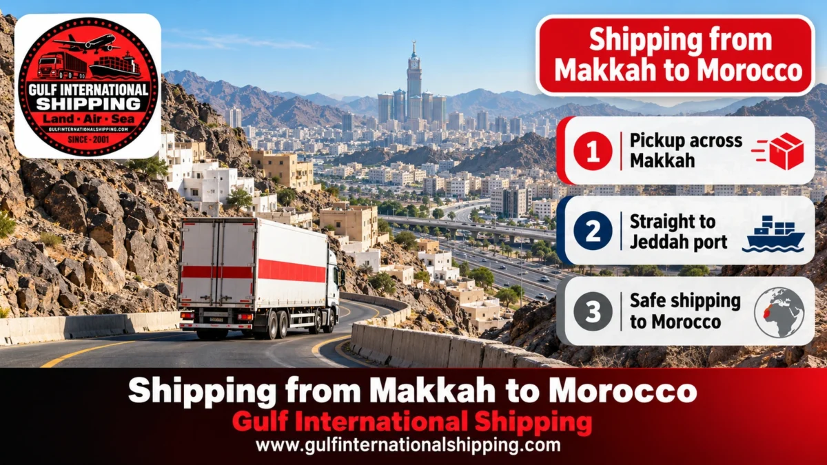 Shipping from Makkah to Morocco