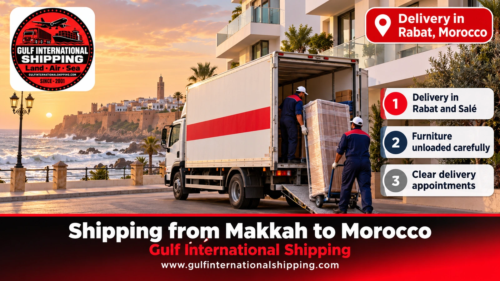 Delivery in Rabat, Morocco