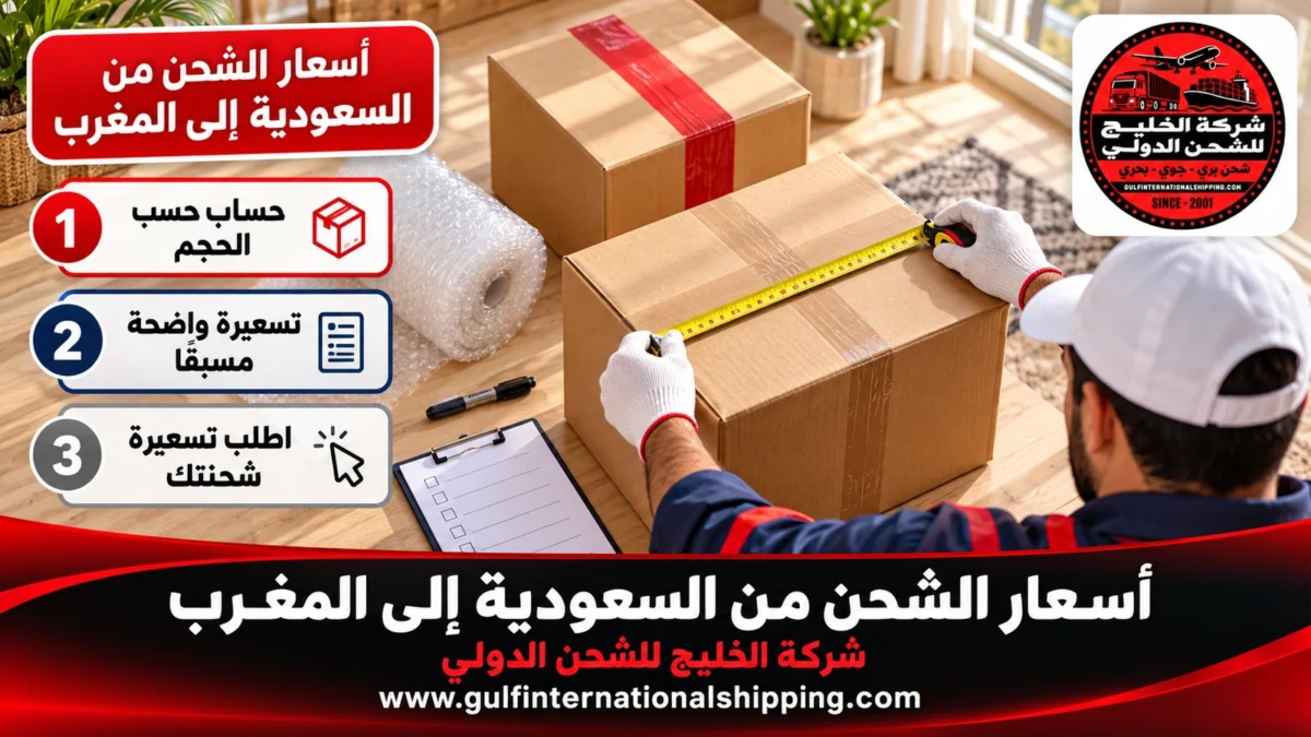 أسعار الشحن من السعودية إلى المغرب