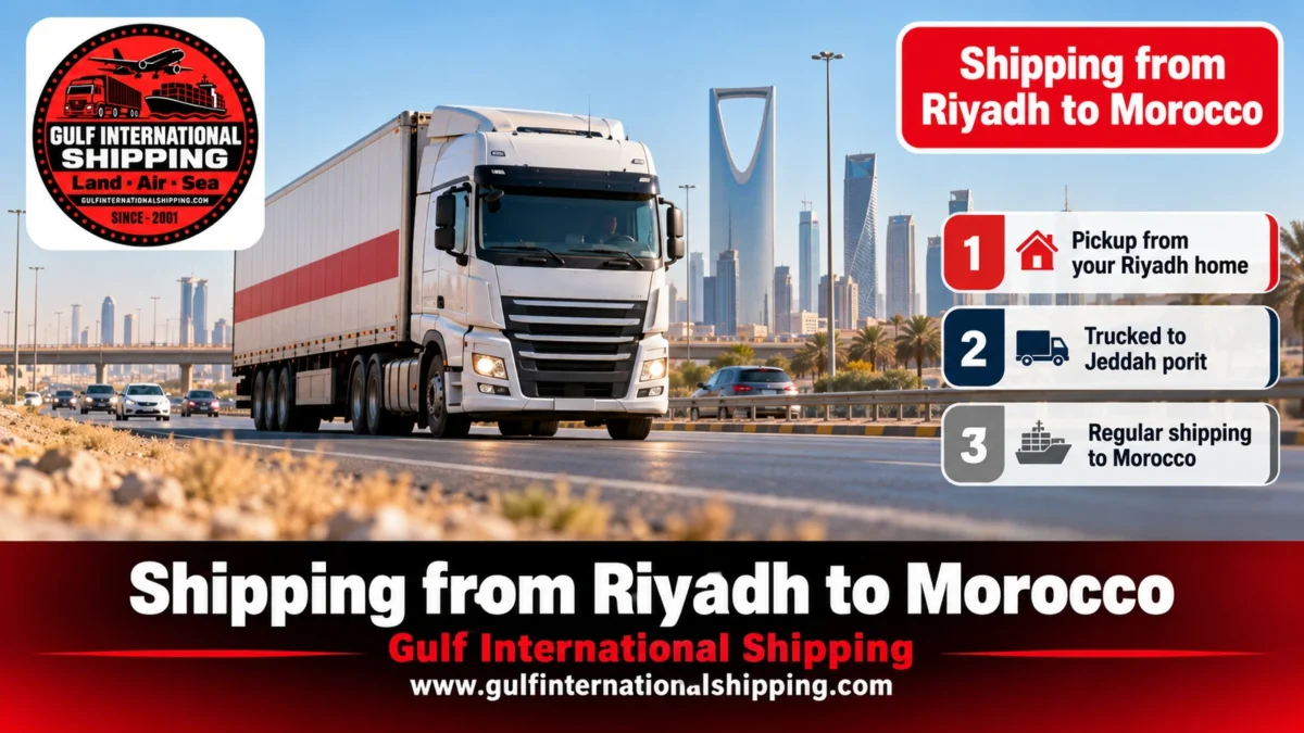 Shipping from Riyadh to Morocco