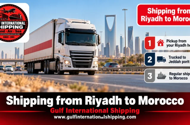 Shipping Company from Riyadh to Morocco Sea Cargo via Jeddah & Cars