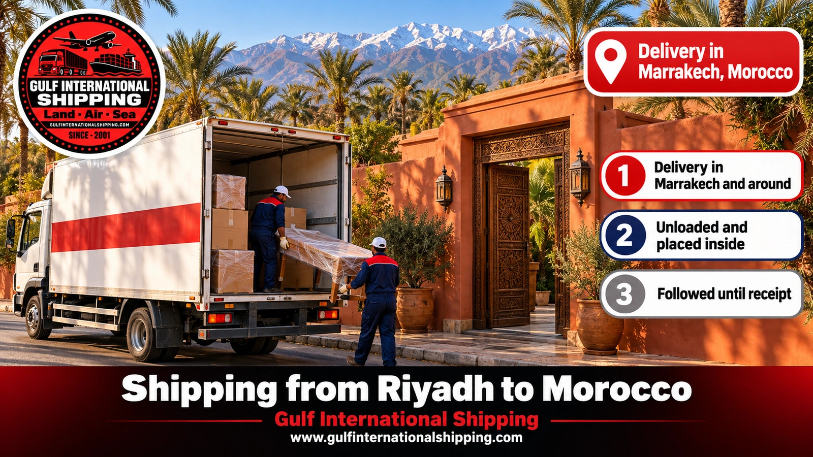Delivery in Marrakech, Morocco