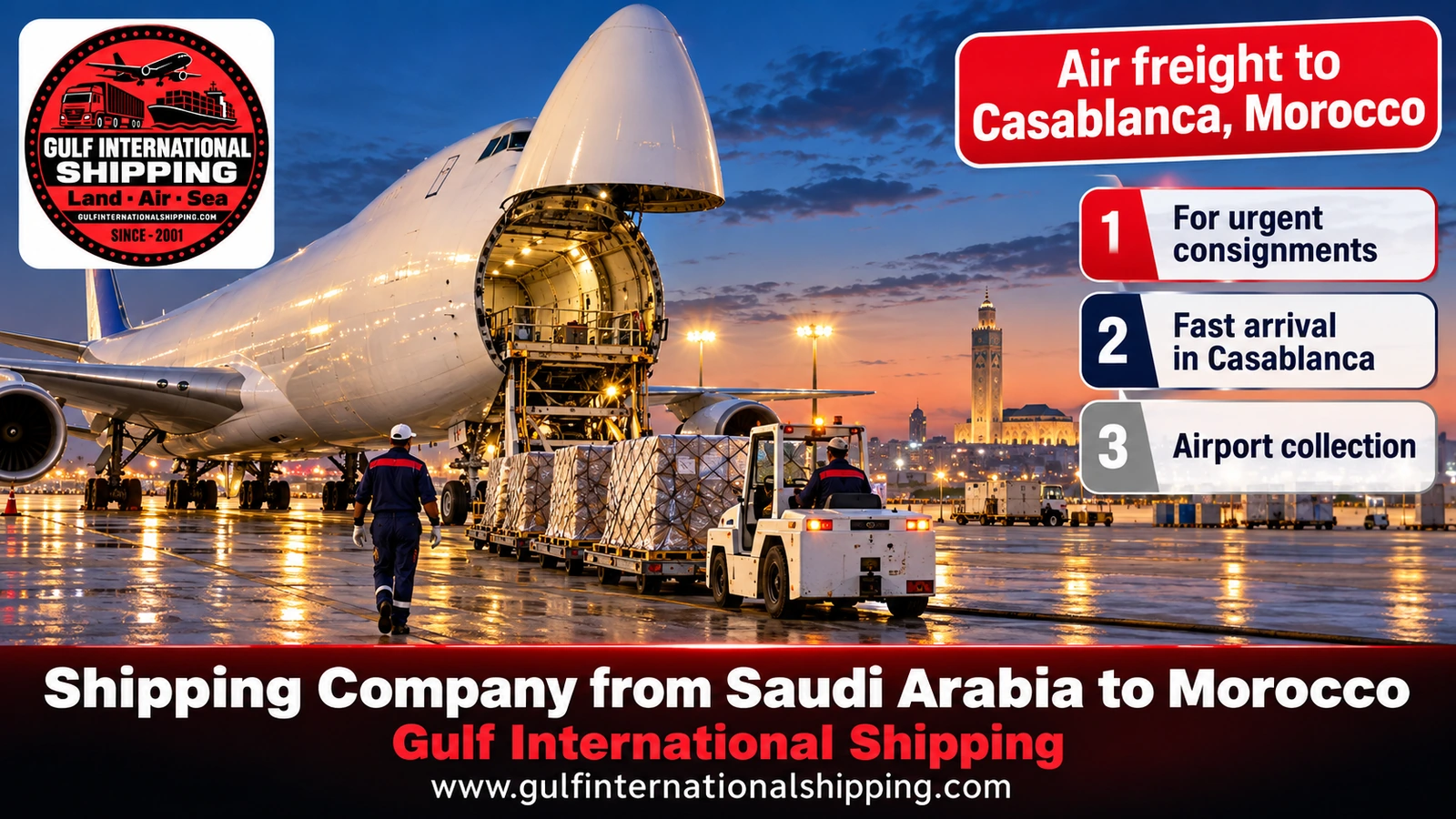 Air freight to Casablanca, Morocco