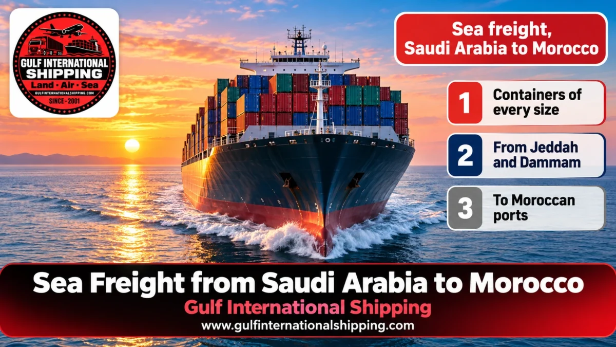 Sea freight, Saudi Arabia to Morocco